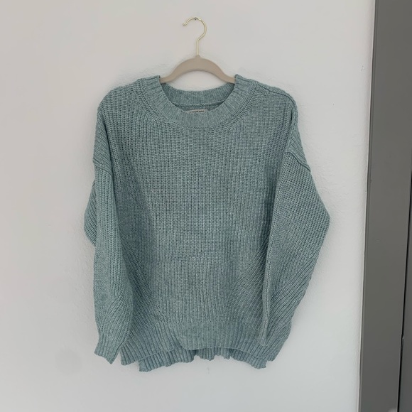 American Eagle Outfitters Sweaters - American Eagle Small Teal Crewneck Knit Sweater